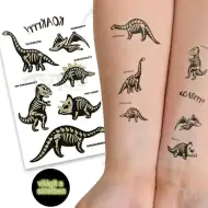 TyToo: Tatuaggi adesivi di dinosauri che si illuminano al buio