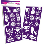 Tytoo: Heroes set di stencil da 25 pezzi