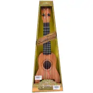 Ukulele con motivo di legno