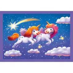 Un giorno con gli unicorni 4 in 1 puzzle - Clementoni immagine 4