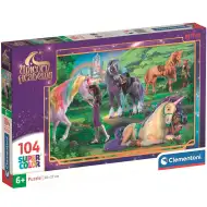 Unicorno Accademia amicizia arcobaleno puzzle Supercolor da 104 pezzi - Clementoni
