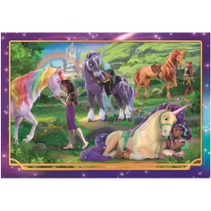 Unicorno Accademia amicizia arcobaleno puzzle Supercolor da 104 pezzi - Clementoni immagine 2