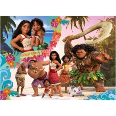 Vaiana 2 2 in 1 puzzle da 48 pezzi e album da colorare 35x25cm - Lisciani immagine 2
