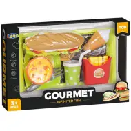 Vassoio del menù del bar di sandwich gourmet