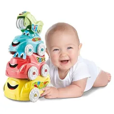 Veicoli divertenti impilabili - gioco di abilità per bebè - Clementoni Baby immagine 4