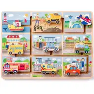 Veicoli nel labirinto gioco di abilità in legno - Woodyland