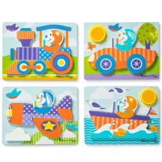 Veicoli puzzle gigante in legno - Melissa & Doug immagine 2
