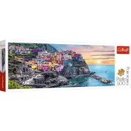 Vernazza al tramonto, Italia Panorama puzzle 500 pezzi - Trefl