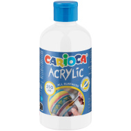 Vernice acrilica bianca 250 ml - Carioca