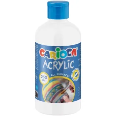 Vernice acrilica bianca 250 ml - Carioca