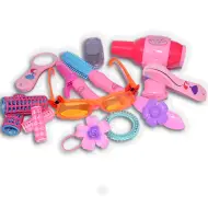 Vouge Girl - Set di bellezza rosa da 12 pezzi con bigodino, occhiali da sole e accessori