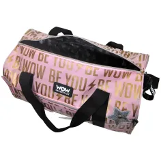 WOW Generation: Borsa sportiva rosa-oro con adesivi 43cm immagine 5