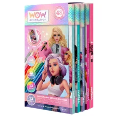 WOW Generation: set di 48 matite colorate con quaderno di appunti immagine 2