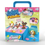 Washy Friends: Color Reveal cuccioli da bagno 3 figure con jacuzzi e accessori