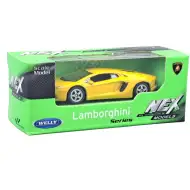 Welly: Modello di macchinina in metallo Lamborghini Aventador gialla 1/64