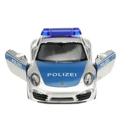 Welly: modello in metallo di auto della polizia Porsche 911, 11 cm immagine 3