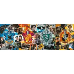Wizarding World: Puzzle panoramico di 1000 pezzi delle quattro case di Hogwarts - Trefl immagine 2