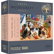 Wood Craft: Amicizia del cane puzzle in legno premium da 1000 pezzi - Trefl