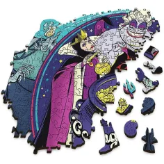 Wood Craft: Cattivi Disney puzzle premium in legno 500+5 pezzi - Trefl immagine 2