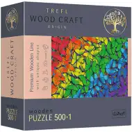 Wood Craft: Farfalle arcobaleno puzzle in legno 500+1 pezzi - Trefl