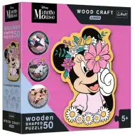 Wood Craft Junior: Il mondo di Minnie Mouse in legno puzzle 50 pezzi - Trefl
