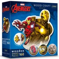 Wood Craft: Marvel Avengers - Iron Man puzzle in legno premium da 160 pezzi - Trefl
