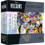 Wood Craft: Puzzle 1000 pezzi Cattivi Disney - Trefl