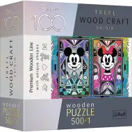 Wood Craft: Puzzle in legno di Topolino e Minnie 500+1 pezzi - Trefl