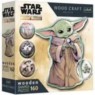 Wood Craft: Star Wars - Un puzzle premium in legno da 160 pezzi con Grogu del Mandaloriano - Trefl