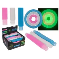 XL Fidget Pop Tube: Tubo decorativo flessibile che si illumina al buio, disponibile in diverse varianti da 20 cm