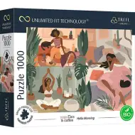 Yoga, Gatti, Caffè Hello mattina puzzle da 1000 pezzi UFT - Trefl