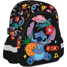 Zainetto per lasilo Disney Stitch Aloha, colore nero, 29x22x9 cm
