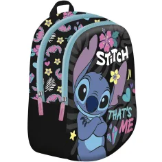 Zainetto per lasilo Disney Stitch Thats Me di colore nero 29x22x9 cm