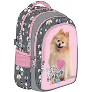 Zainetto scolastico My Little Friend Sweet Pomeranian con cane, modello BPL58, 40x29x19 cm
