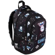 Zaino ergonomico St.Right Blue Gamer, zaino scolastico BP26 39x27x17cm