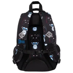 Zaino ergonomico St.Right Blue Gamer, zaino scolastico BP26 39x27x17cm immagine 3