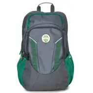Zaino grande grigio da scuola con stemma del Fradi.