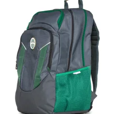 Zaino grande grigio da scuola con stemma del Fradi. immagine 3