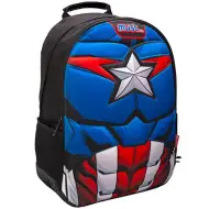 Zaino scolastico 3D con motivo di Captain America degli Avengers, 32x15x43cm