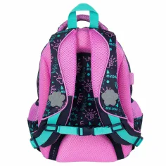 Zaino scolastico MLF Kitty Party con stampa di gattini, 4 scomparti, BPL58 40x29x19 cm immagine 2