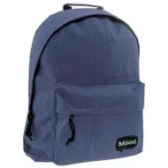Zaino scolastico Mood: Blue Sigma, 30x15x40cm