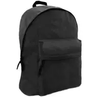 Zaino scolastico Omega a due scomparti, colore nero, 32x42x16cm.