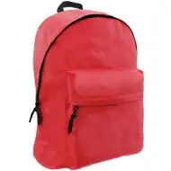 Zaino scolastico Omega a due scomparti, colore rosso, 32x42x16cm