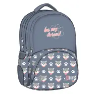 Zaino scolastico St.Right Be My Friends con motivo di cagnolini 17"