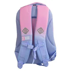 Zaino scolastico St.Right Blue Hamster BP26 39x27x17 cm immagine 3