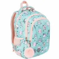 Zaino scolastico St.Right Charming Cats con gatti, modello BP26, 39x27x17 cm