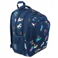 Zaino scolastico St.Right Hologramma Unicorno 17"