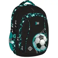 Zaino scolastico St.Right Neon Football, modello BP04, 43x32x20 cm
