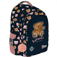 Zaino scolastico St.Right Teddy Bear con orsetto, modello BP58, 40x28x18 cm