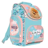 Zaino scolastico anatomico My Little Friend con cagnolino, 35x27x16cm